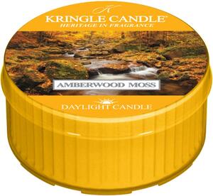 Kringle Candle Amberwood Moss čajová sviečka 42 g