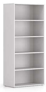 Kancelársky regál BLOCK, 800 x 400 x 1748 mm, biela