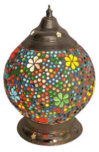 Mosaic lampa orientálna stolná Globe KVETY Ø15