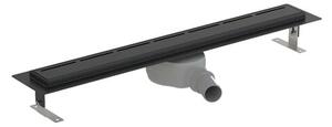 Sprchový žľab SAT 85 cm nerez čierny ZLAB90NRZBL