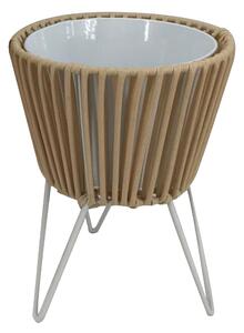 KVETINÁČ kov, plast, 19/25/19 cm Ambia Home - Kvety & kvetináče