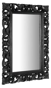 Sapho SCULE zrkadlo vo vyrezávanom ráme 70x100cm, čierna