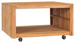 Konferenčný stolík 80x80x40 cm masívne teakové drevo