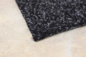 Betap koberce Jediný čierny trávny koberec Wembley - Spodná časť s nopmi (na pevné podklady) cm