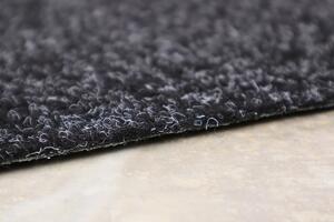 Betap koberce Jediný čierny trávny koberec Wembley - Spodná časť s nopmi (na pevné podklady) cm