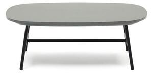MUZZA Záhradný konferenčný stolík manta 100 x 60 cm čierny
