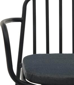 MUZZA Záhradná stolička manta čierna