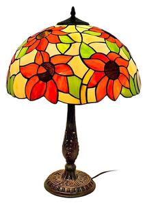 Brilagi - Tiffany vitrážová stolná lampa SUNFLOWER 2xE27/60W/230V