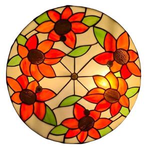 Brilagi - Tiffany vitrážné stropné svietidlo SUNFLOWER 3xE27/60W/230V priemer 40 cm