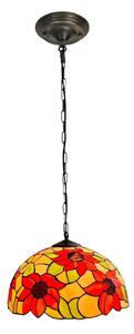 Brilagi - Tiffany vitrážový luster na reťazi SUNFLOWER 1xE27/60W/230V pr. 40 cm