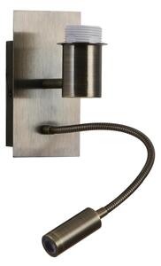 Brilagi - LED flexibilné nástenné svietidlo NUBILA 1xE27/25W/230V + LED/3W mosadz/oranžová