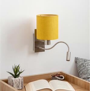 Brilagi - LED flexibilná nástenná lampa NUBILA 1xE27/25W/230V+LED/3W chróm/žltá