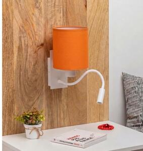 Brilagi -LED Flexibilná nástenná lampa NUBILA 1xE27/25W/230V + LED/3W biela/oranžová
