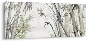 Obraz - Bambusy, kresba (120x50 cm)