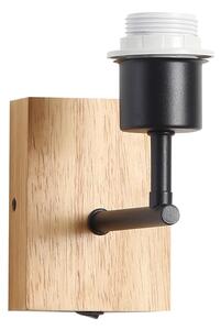 Brilagi - Nástenné svietidlo NUBILA WOOD 1xE27/25W/230V dub/čierna/žltá