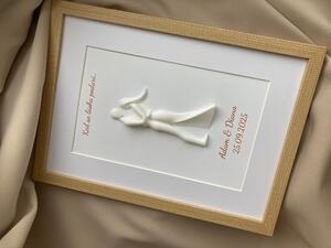 Personalizovaný 3D obraz pre páry | Darček na svadbu, výročie, Valentín | 21×30 cm