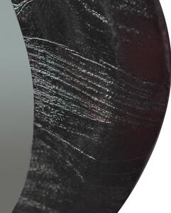 MUZZA Nástenné zrkadlo selenco 70 x 60 cm čierne