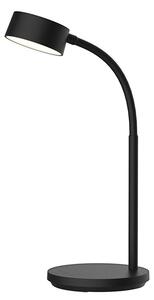 Stolová LED lampička 4,5 W, 300 lm, 3 farby svetla, stmievateľná, USB, čierna (WO3000-B) (WO3000-B)