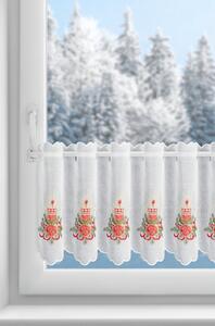 KRÁTKA ZÁCLONA NA PÚTKACH XMAS17 145X40 CM VZOROVANÁ
