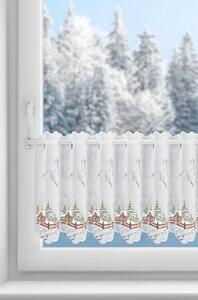 KRÁTKA ZÁCLONA NA PÚTKACH XMAS17 145X40 CM VZOROVANÁ