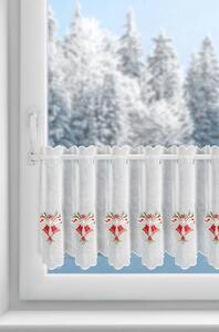 KRÁTKA ZÁCLONA NA PÚTKACH XMAS17 145X40 CM VZOROVANÁ