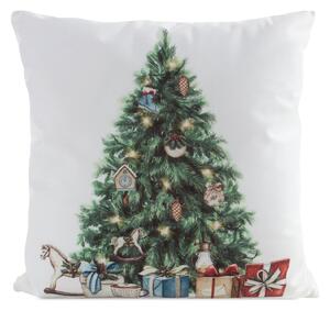 VIANOČNÁ DEKORAČNÁ OBLIEČKA NA VANKÚŠ CHRISTMAS TREE 45X45 CM VZOROVANÁ