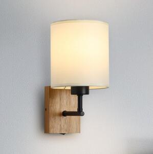 Brilagi - Nástenná lampa 1xE27/25W/230V dub/čierna/krémová