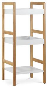 BONTEC Regál, masív, biela, DR-013-3 Farba: Biela