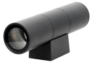 Vonkajšie nástenné svietidlo 2xGU10/35W/230V IP54 guľatý čierna