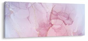 Obraz - Ružové škvrny (120x50 cm)