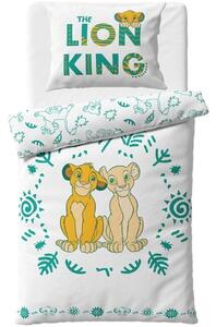 Obojstranné bavlnené posteľné obliečky Leví kráľ – motív Simba a Nala - 100% bavlna - 70 x 90 cm + 140 x 200 cm