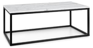 Besoa Volos T100, konferenčný stolík, 100 x 40 x 50 cm, mramor, interiér & exteriér, čierny/biely