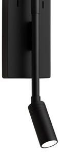 LED nástenné svietidlo TORCH LED/6W/230V + LED/3W čierna