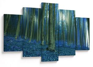 Obraz - Modrý les (150x105 cm)