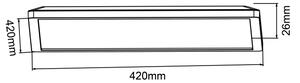 Brilliant - LED stmievateľné stropné svietidlo SORELL LED/24W/230V čierna + DO