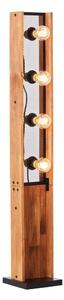 Brilliant - Stojacia lampa CALANDRA 4xE27/42W/230V borovica