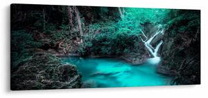 Obraz - Tyrkysové jazero (120x50 cm)