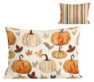 Flanelová obliečka na vankúš PUMPKINS & STRIPES 50x70 cm, farebný