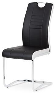 BONTEC Jedálenská stolička, čierna, ekokoža, DCL-406 BK Farba: Čierna