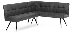 BONTEC Jedálenská lavica, šedá, látka vintage, DCL-D1950 GREY3 Farba: Šedá