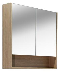 Zrkadlová skrinka Naturel Lucca 80x75 cm lamino dub LUCCA80CABD