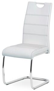 BONTEC Jedálenská stolička, čierna, ekokoža, HC-481 BK Farba: Biela