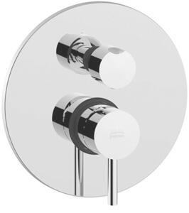 Sprchová a vaňová batéria Paffoni Light vrátane podomietkového telesa chróm LIG018CR