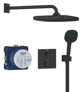 Sprchový systém GROHE Precision Thermostat vrátane podomietkového telesa čierna matná 348822430