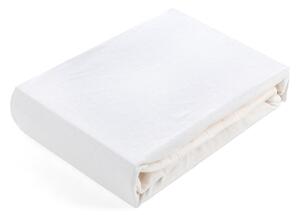 JERSEY PRESTIERADLO 160X200 CM, VÝŠKA 30 CM KRÉMOVÉ