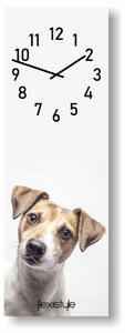Detské nástenné hodiny 20 x 60 cm s jack russel