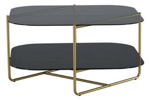 Un-Line konferenčný stolík čierny/zlatý