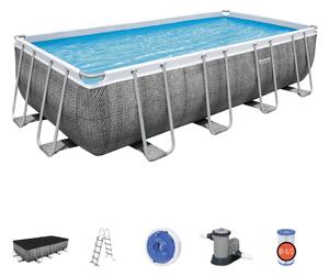 Záhradný bazén so stojanom 549x274x122 cm sivý Bestway 56998
