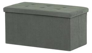 BONTEC Taburet s úložným priestorom, čierna, menčestrová látka, TAB-472 BK6 Farba: Zelená