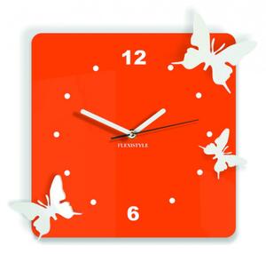 Nástenné hodiny Quartz, nalepovacie dekorácie, 3D zrkadlové nálepky Xmomo FL-z29-RAL2004-9010 HEU-
